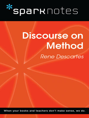 cover image of Discourse on Method (SparkNotes Philosophy Guide)